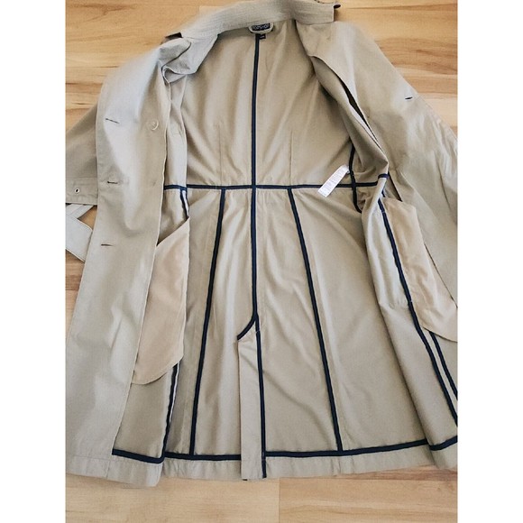 Topshop Double Breasted Trench Coat SZ 2 - Picture 10 of 11